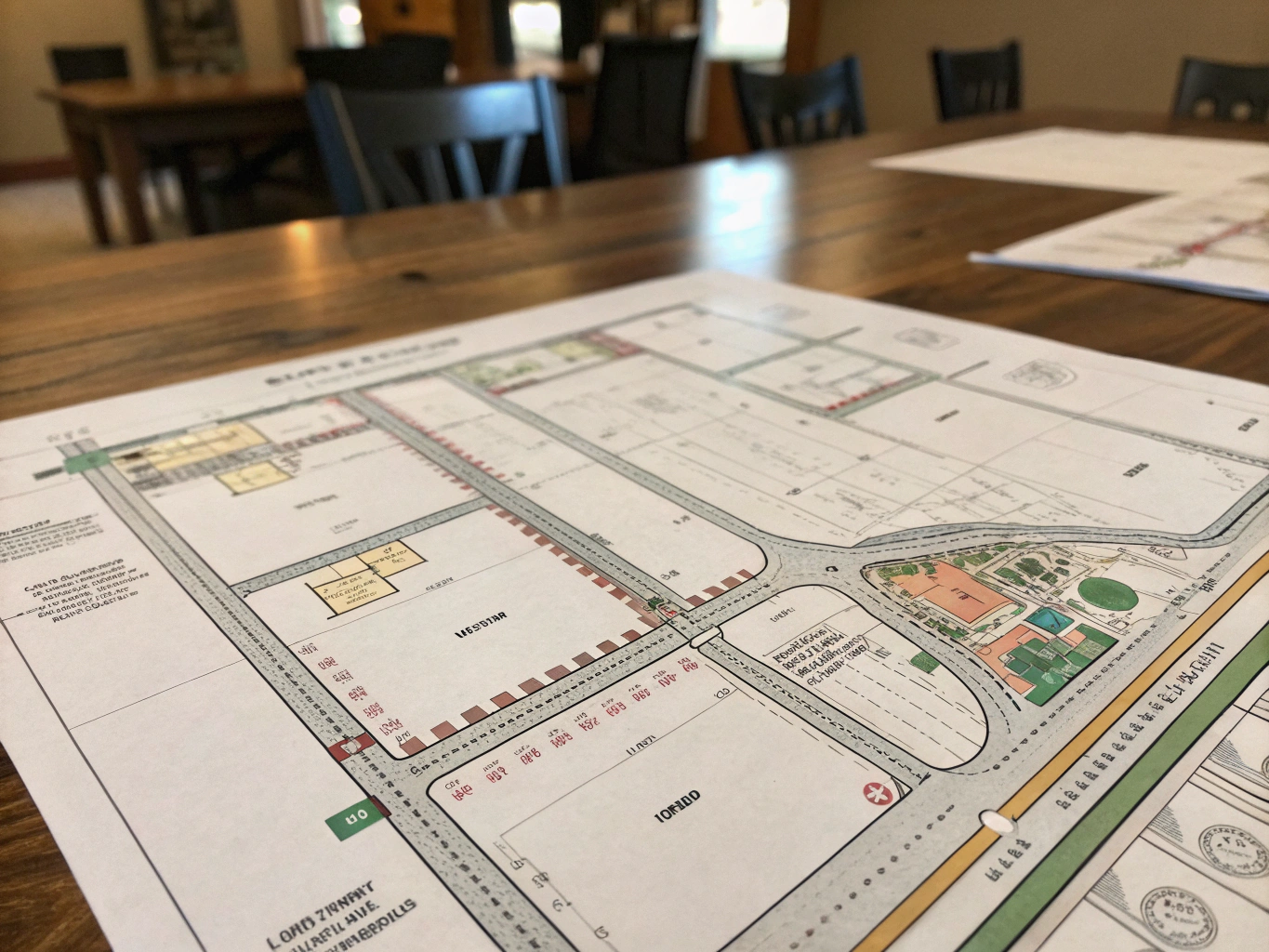 Restored Priory architectural site plan with accessible open grounds and community pathways