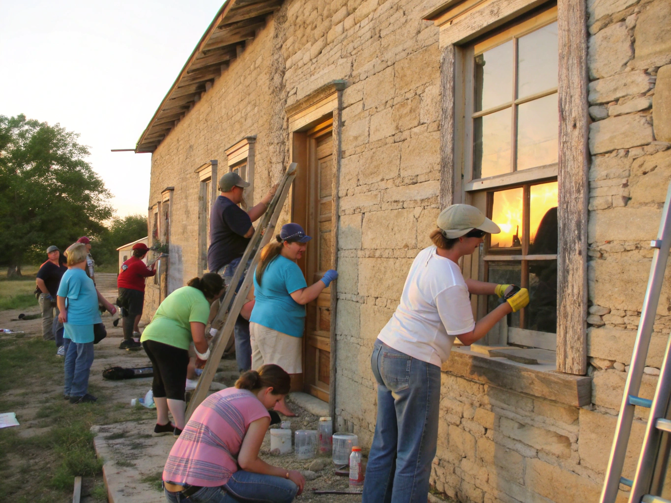 Architectural restoration and community green spaces at the Priory site